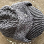 Knit Trapper Hat Fleece Lined - Image 13