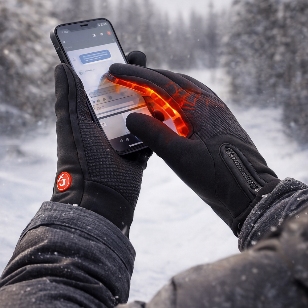 Heated Gloves Electric USB Touchscreen Waterproof Winter Outdoor