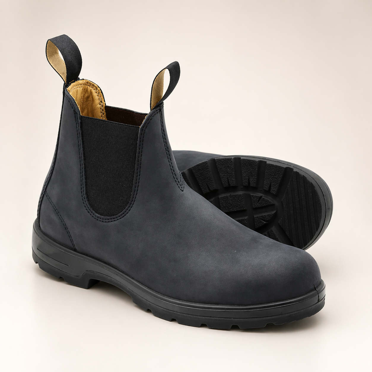 Women's Chelsea Boots Waterproof Leather Slip On Ankle Booties - Image 3