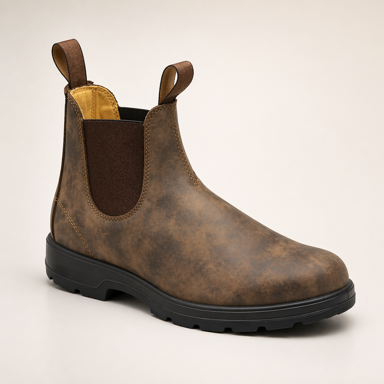 Women's Chelsea Boots Waterproof Leather Slip On Ankle Booties - Image 2