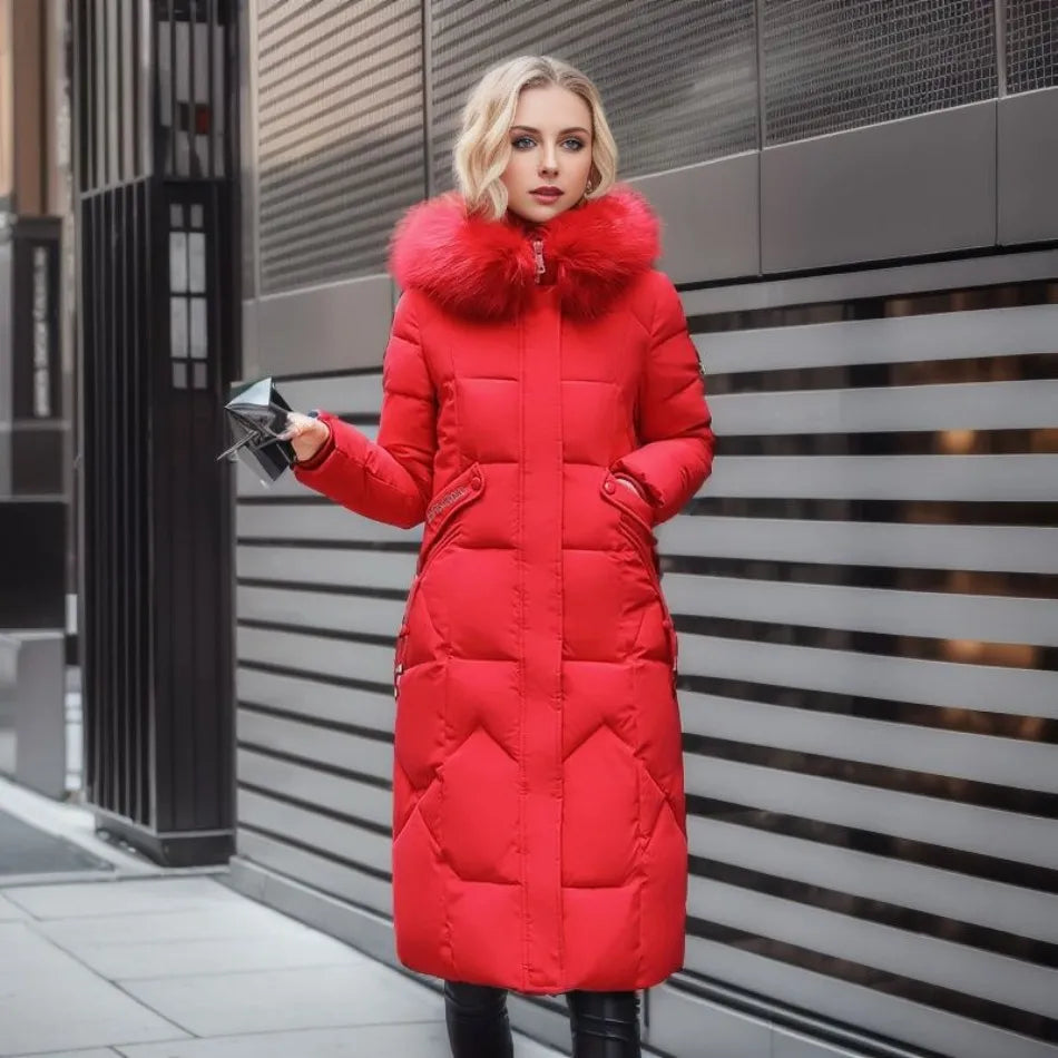 Women's Fashionable Thermal Quilted Winter Jacket for Cold Weather