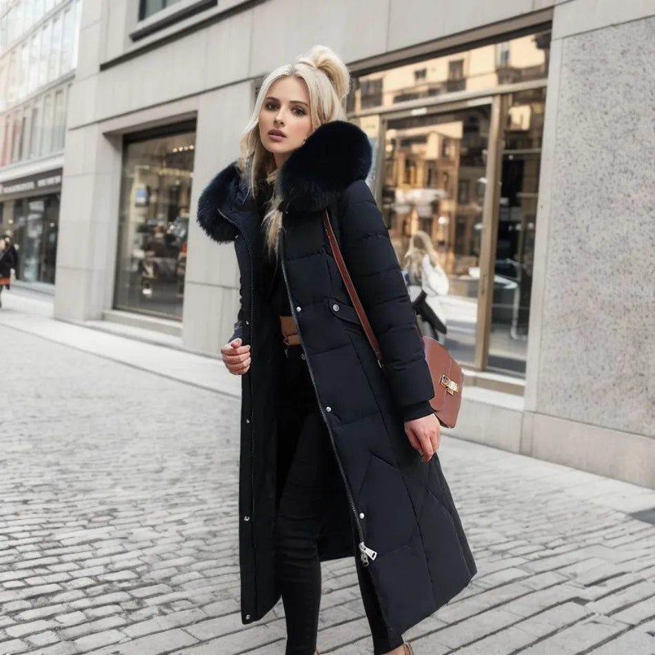 Women's Fashionable Thermal Quilted Winter Jacket for Cold Weather