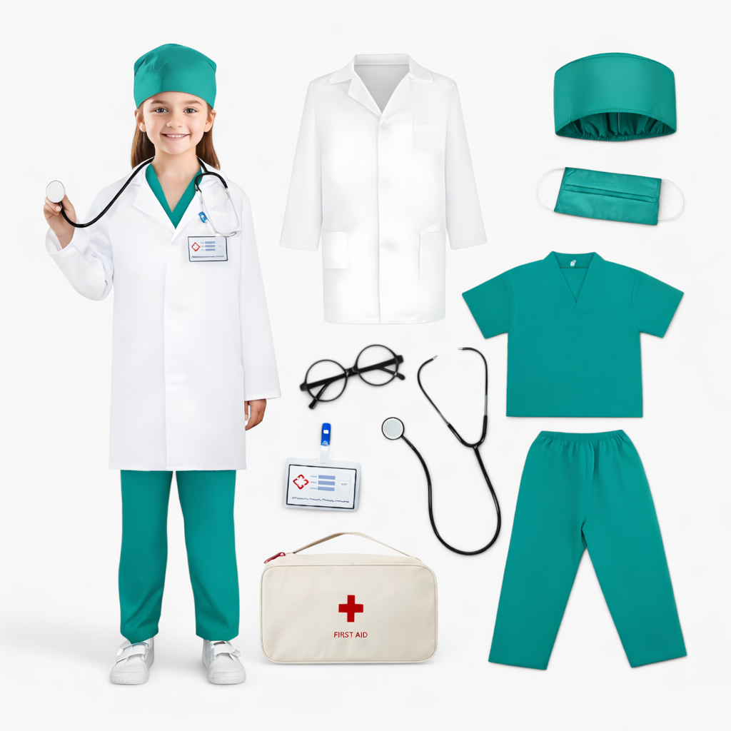 Kids Doctor Costume Set