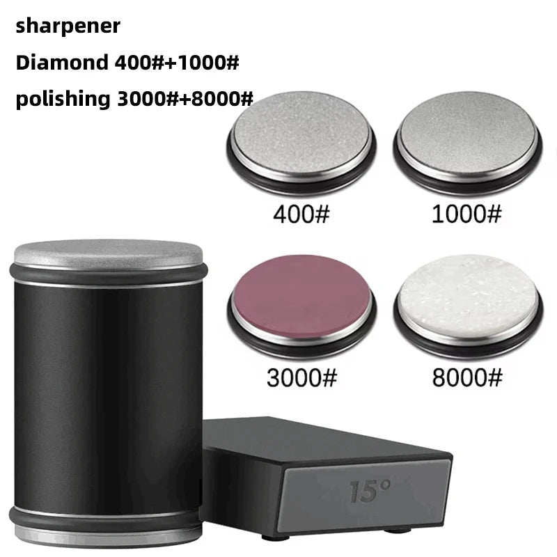 Efficient 2-in-1 Rolling Knife Sharpener Dual-Angle with Magnetic Knife Holder - Image 65