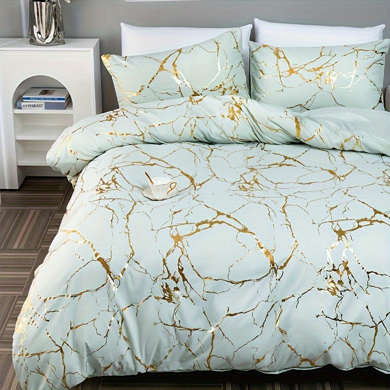 Quilt Cover Set | Hot Stamped Texture | Stylish Bedroom Upgrade | Polyester - Image 22