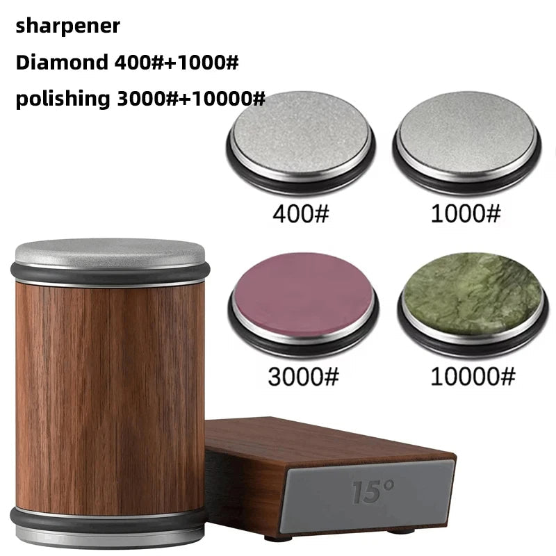 Efficient 2-in-1 Rolling Knife Sharpener Dual-Angle with Magnetic Knife Holder - Image 59