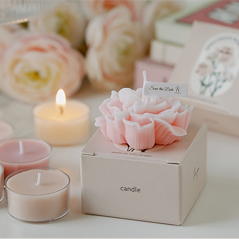 Skorter | 1pc Carnation Scented Candle – Decorative Candle for Mother's Day, Valentine's Day and Christmas - Image 2