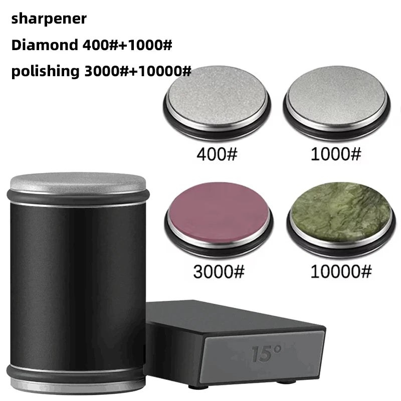 Efficient 2-in-1 Rolling Knife Sharpener Dual-Angle with Magnetic Knife Holder - Image 60