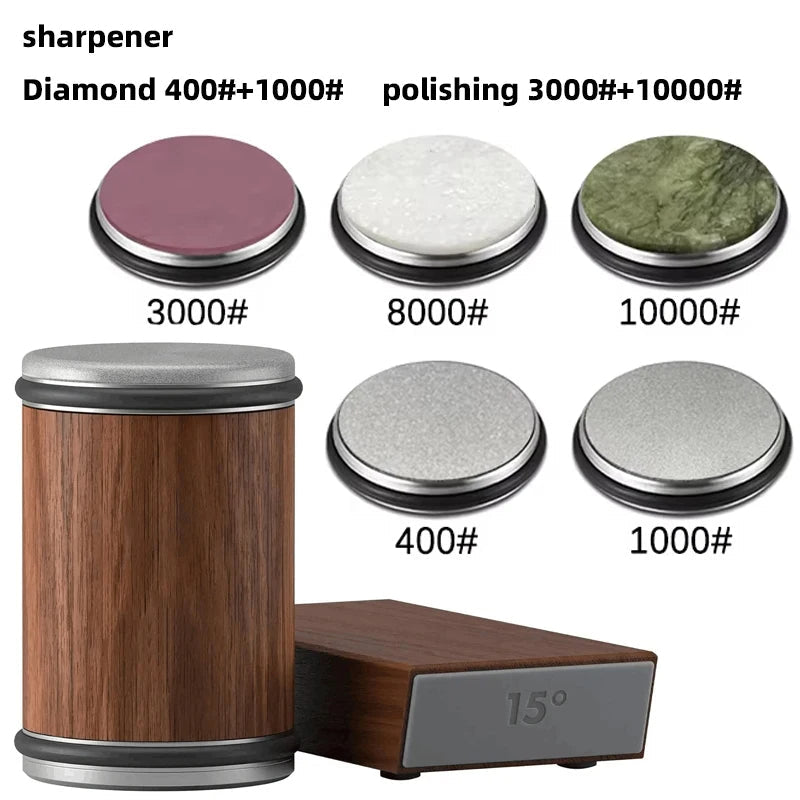 Efficient 2-in-1 Rolling Knife Sharpener Dual-Angle with Magnetic Knife Holder - Image 61