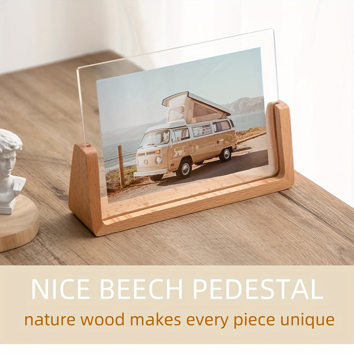 Minimalist Photo Frame Modern Acrylic Wood Tabletop Display - Image 11