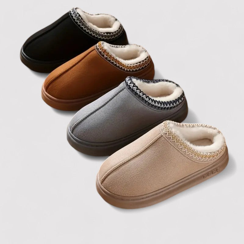 Women's Slip On Fluffy Push Thermal Slipper Clogs