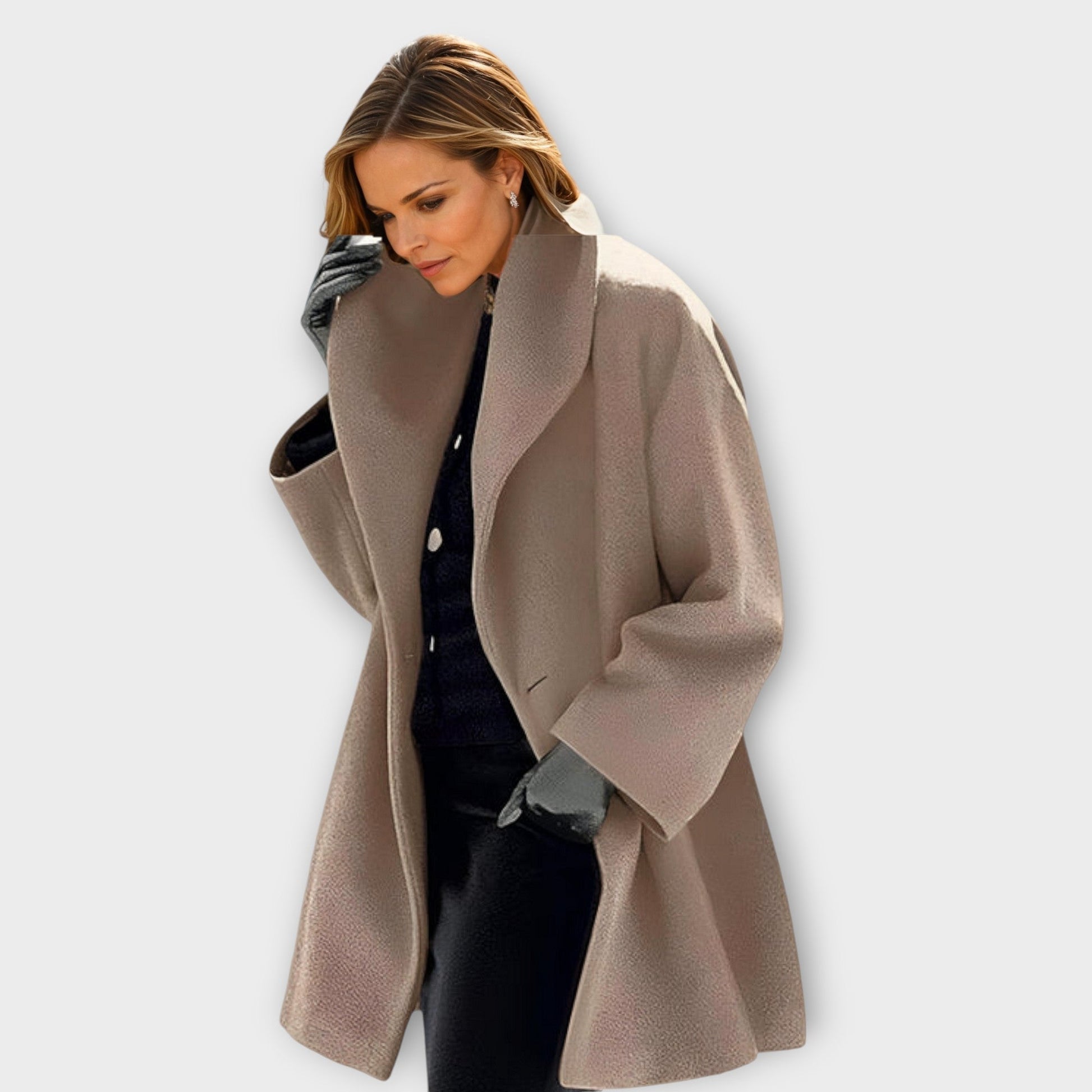 Women's Modern Oversized Warm Wide Collar Coat