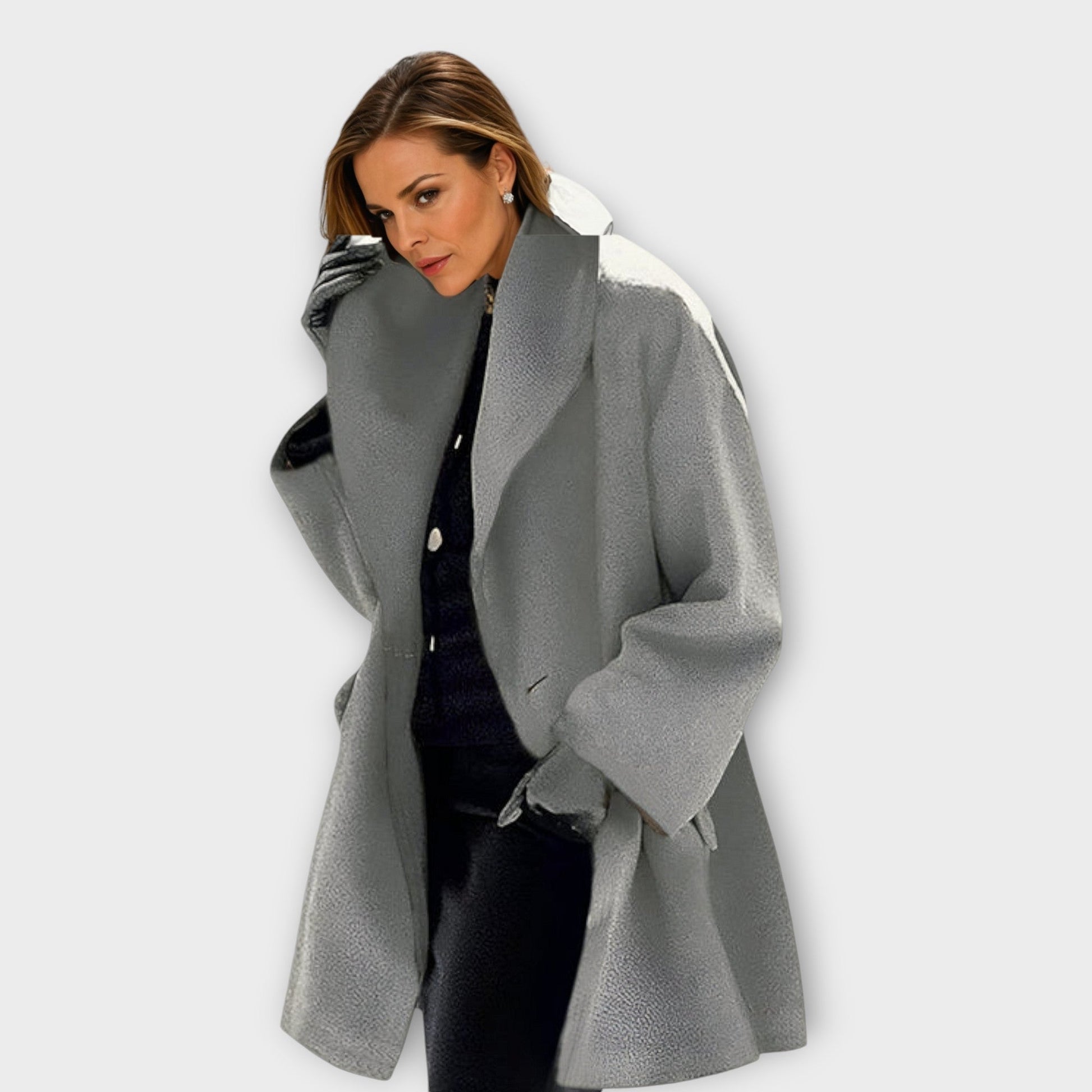 Women's Modern Oversized Warm Wide Collar Coat