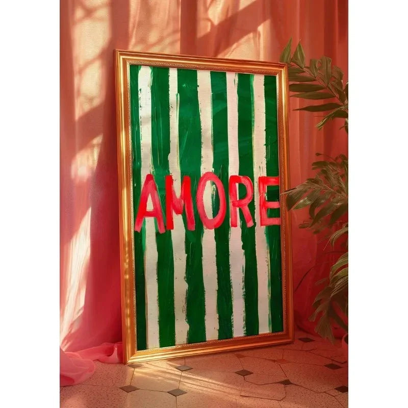 Amore Striped Wall Art - Image 2