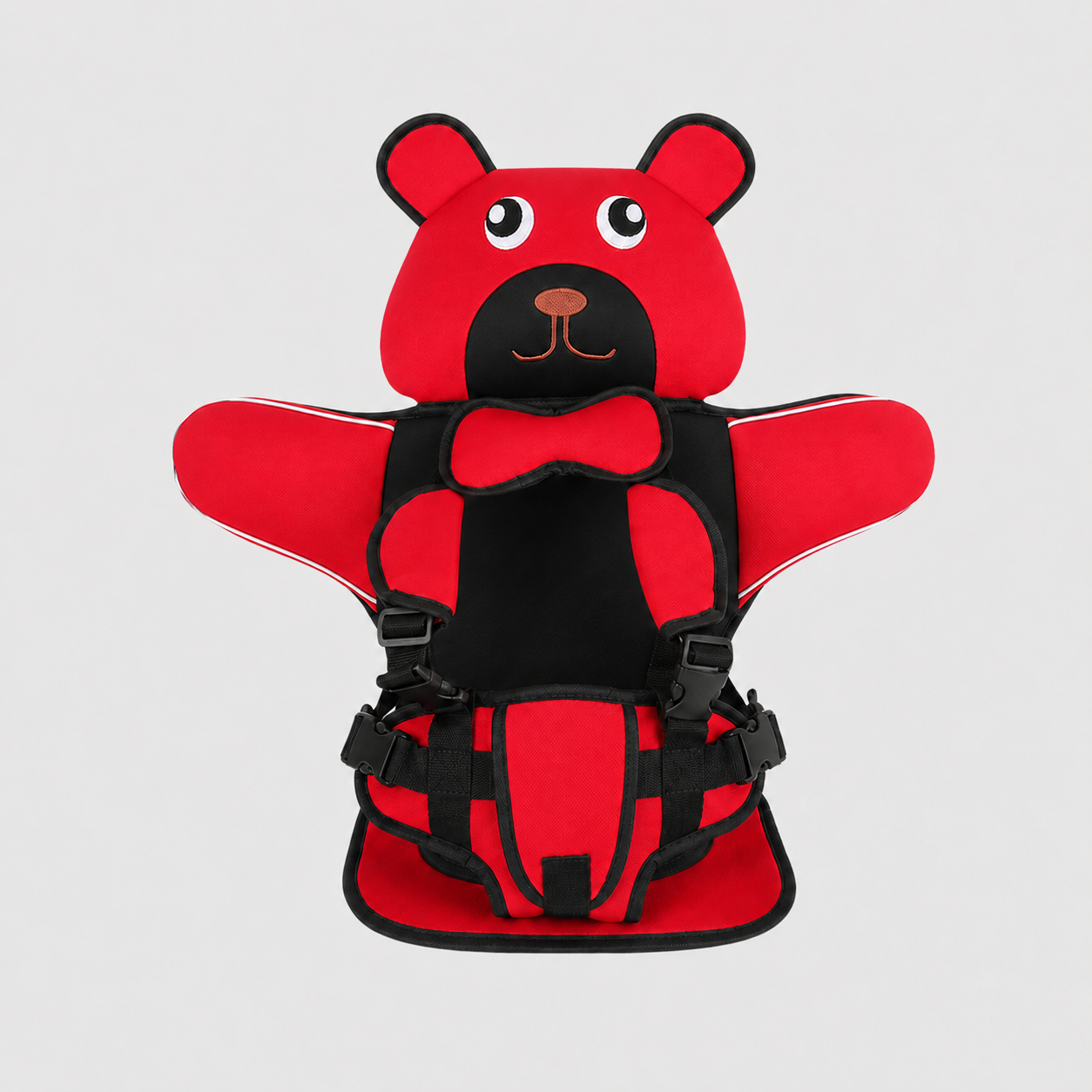 Adjustable Child Travel Booster Seat with Bear Design - Image 7