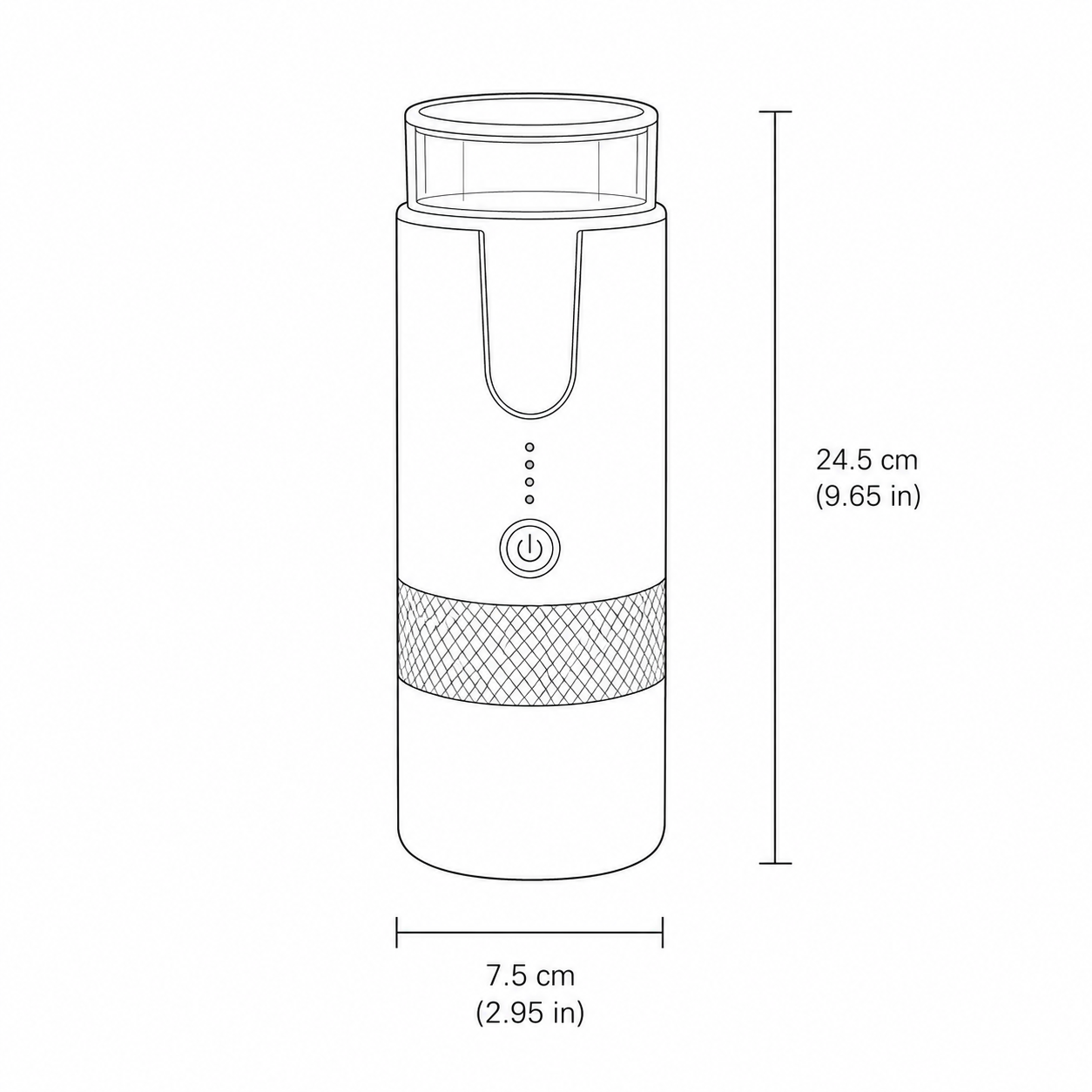 Portable Espresso Maker for Capsules & Ground Coffee