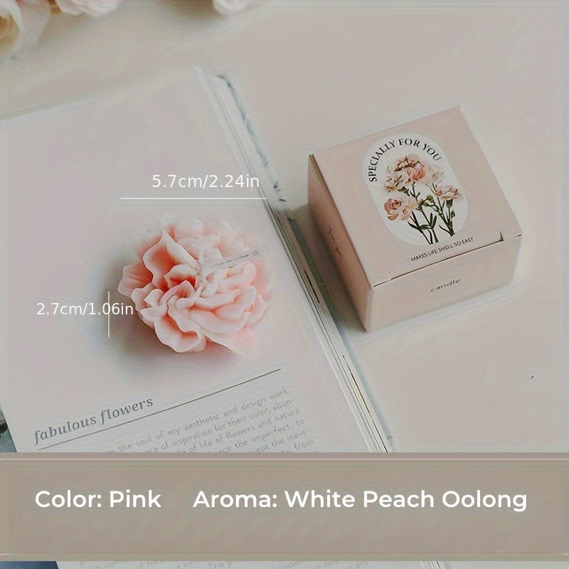Skorter | 1pc Carnation Scented Candle – Decorative Candle for Mother's Day, Valentine's Day and Christmas - Image 12