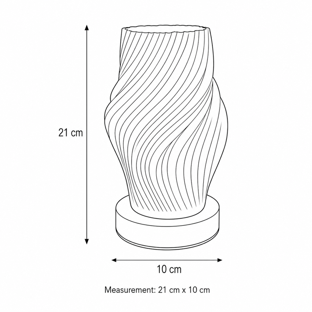 Wooden USB Table Lamp with Adjustable Brightness