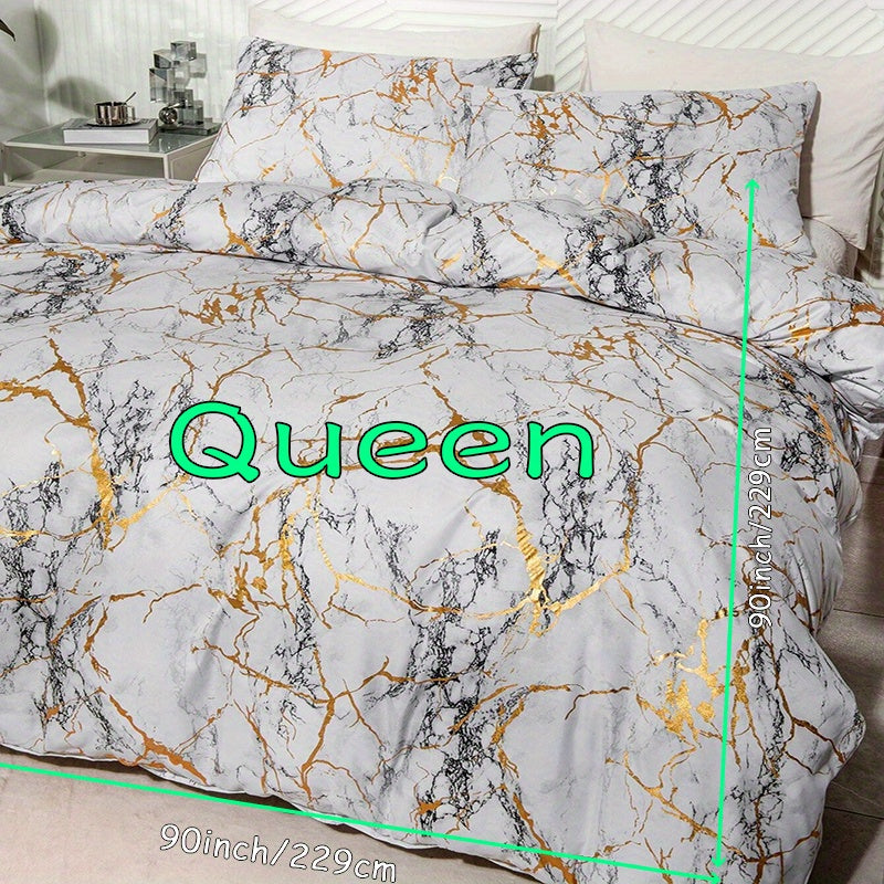 Quilt Cover Set | Hot Stamped Texture | Stylish Bedroom Upgrade | Polyester - Image 28