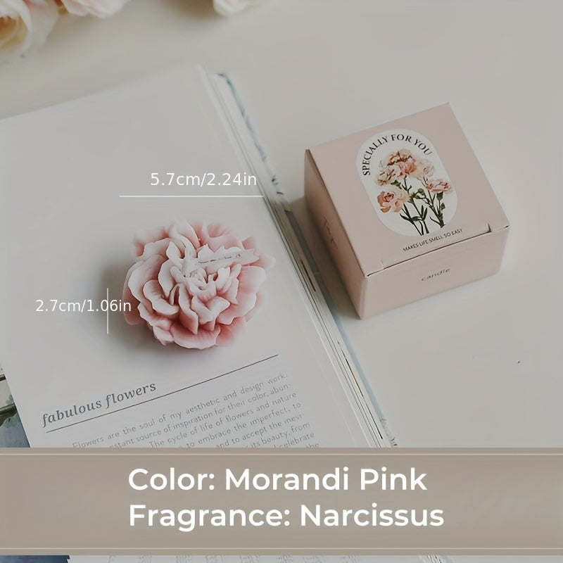 Skorter | 1pc Carnation Scented Candle – Decorative Candle for Mother's Day, Valentine's Day and Christmas - Image 14