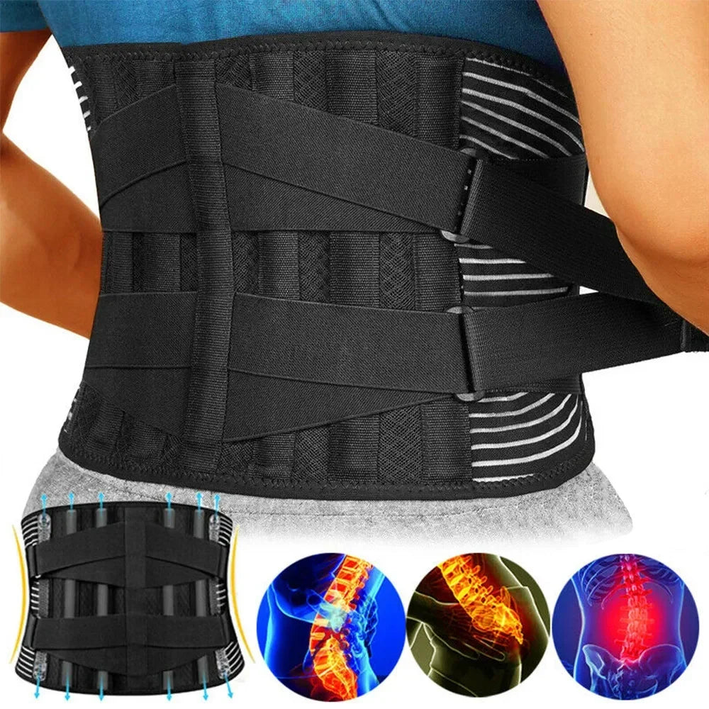 Lower Back Support Brace Adjustable Compression - Image 2