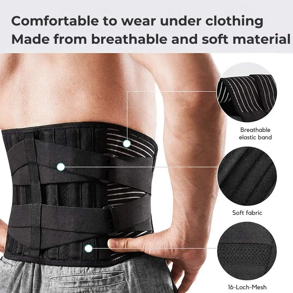 Lower Back Support Brace Adjustable Compression - Image 3