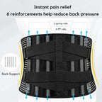 Lower Back Support Brace Adjustable Compression - Image 5