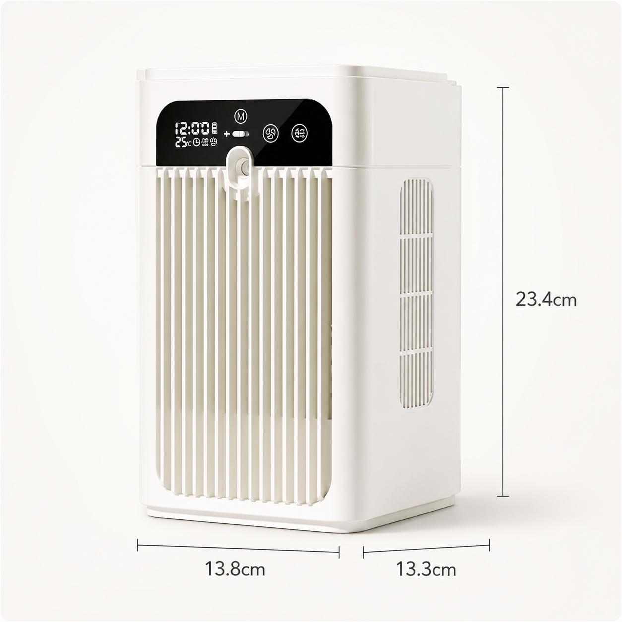 Mini Desktop Air Cooler Fan - Portable Mist Cooling Fan with 370mL Water Tank & Touch Display