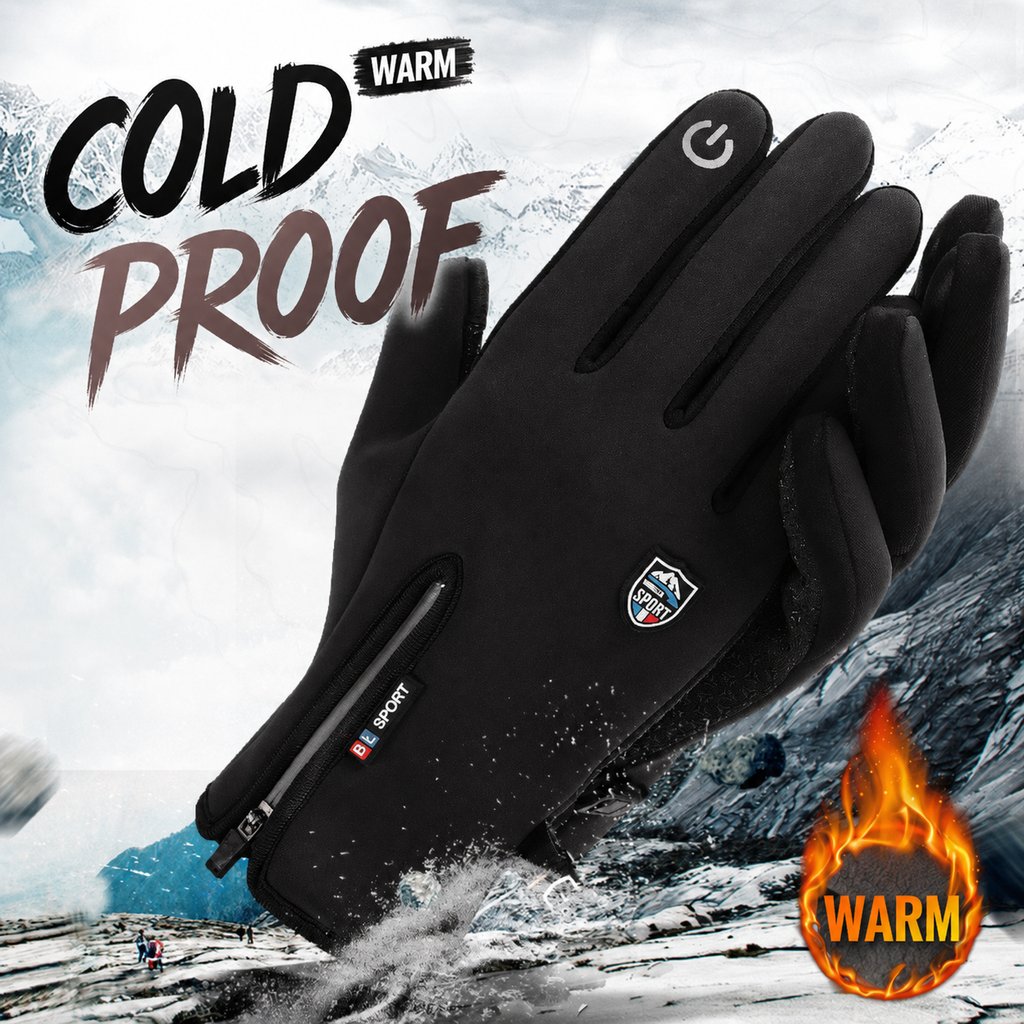 Waterproof Touchscreen Winter Gloves Thermal Zipper Windproof Cycling - Image 7
