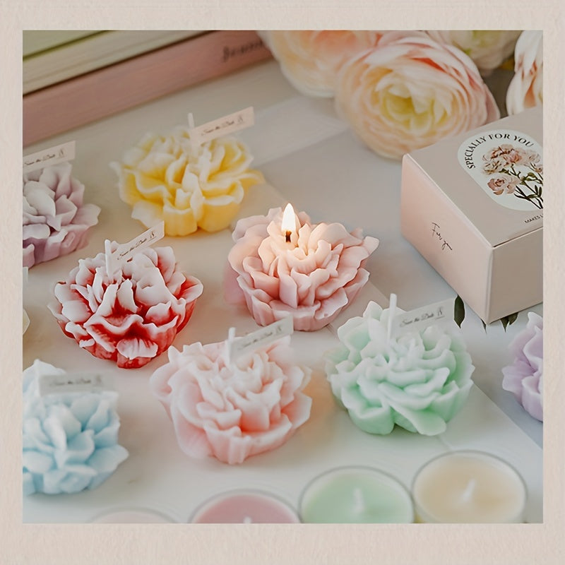 Skorter | 1pc Carnation Scented Candle – Decorative Candle for Mother's Day, Valentine's Day and Christmas - Image 7