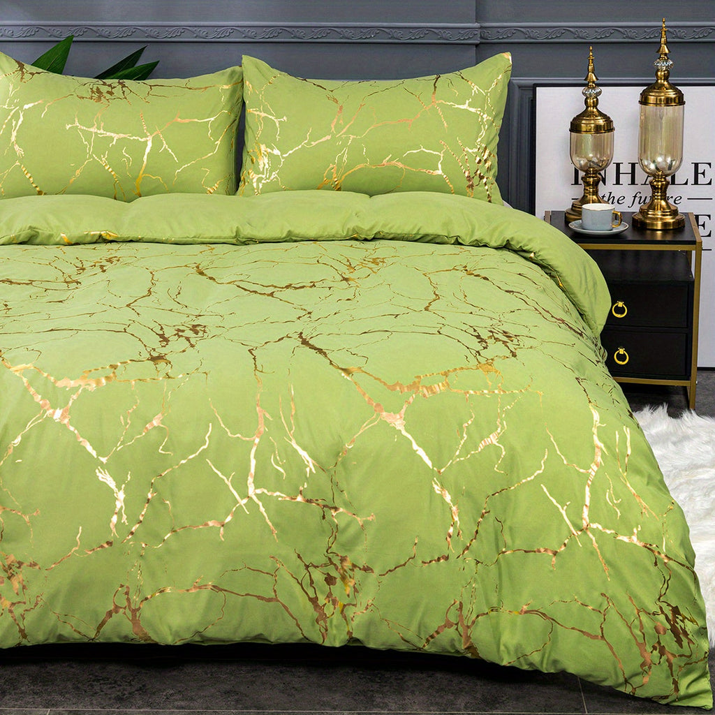 Quilt Cover Set | Hot Stamped Texture | Stylish Bedroom Upgrade | Polyester - Image 17