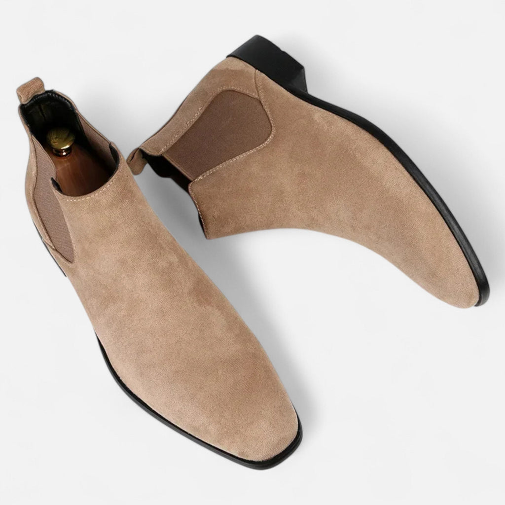 Men’s Timeless Sleek Square-Toe Fashion Chelsea Boots