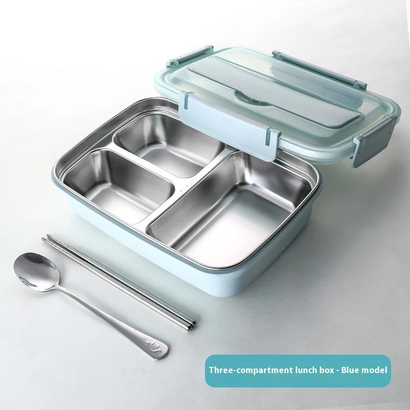 Stainless Steel Bento Lunch Box Phone Stand Lid - Image 3