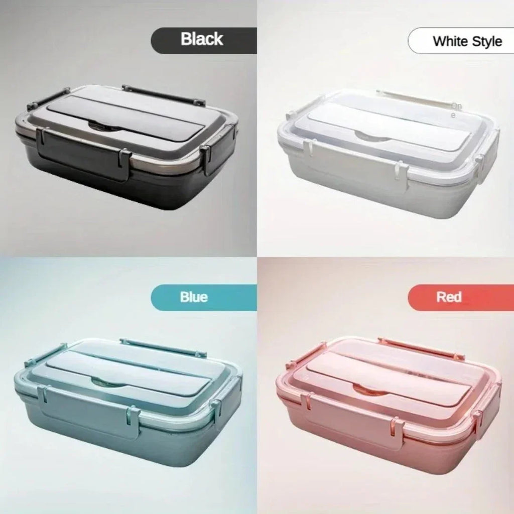 Stainless Steel Bento Lunch Box Phone Stand Lid - Image 7