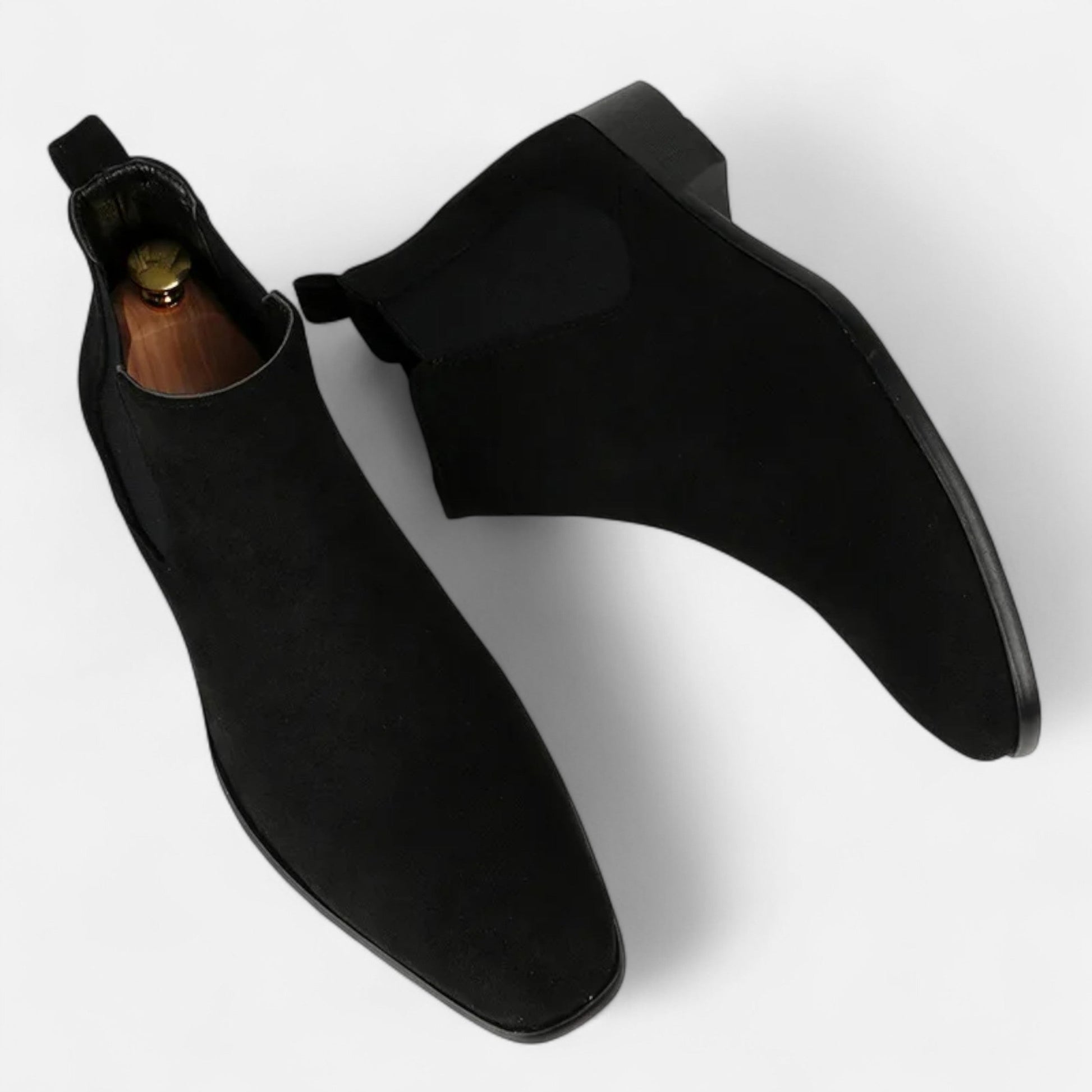 Men’s Timeless Sleek Square-Toe Fashion Chelsea Boots