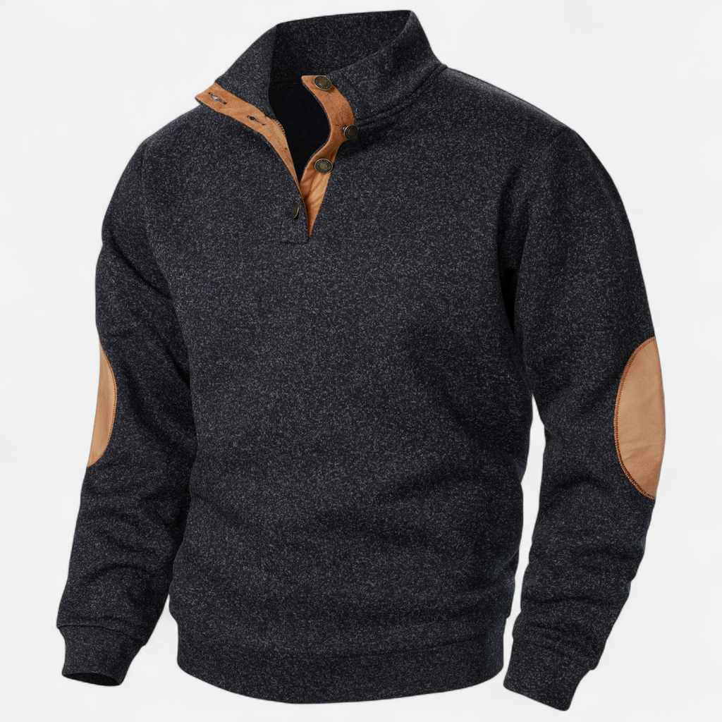 Men’s Modern Warm Stand-up Collar Knitted Sweater