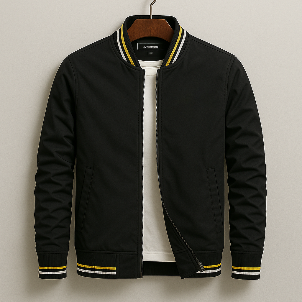Men’s Streetwear Zip-Up Versatile Bomber Jacket in Urban Style