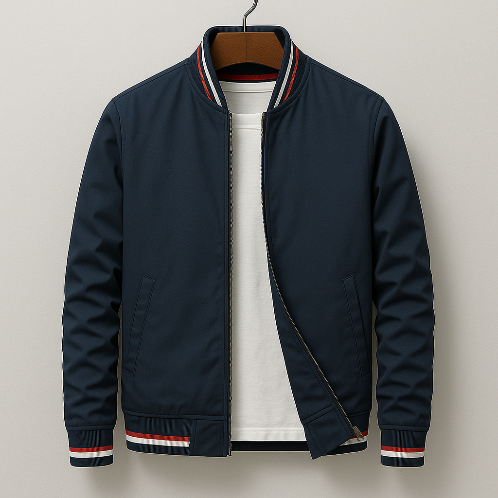 Men’s Streetwear Zip-Up Versatile Bomber Jacket in Urban Style