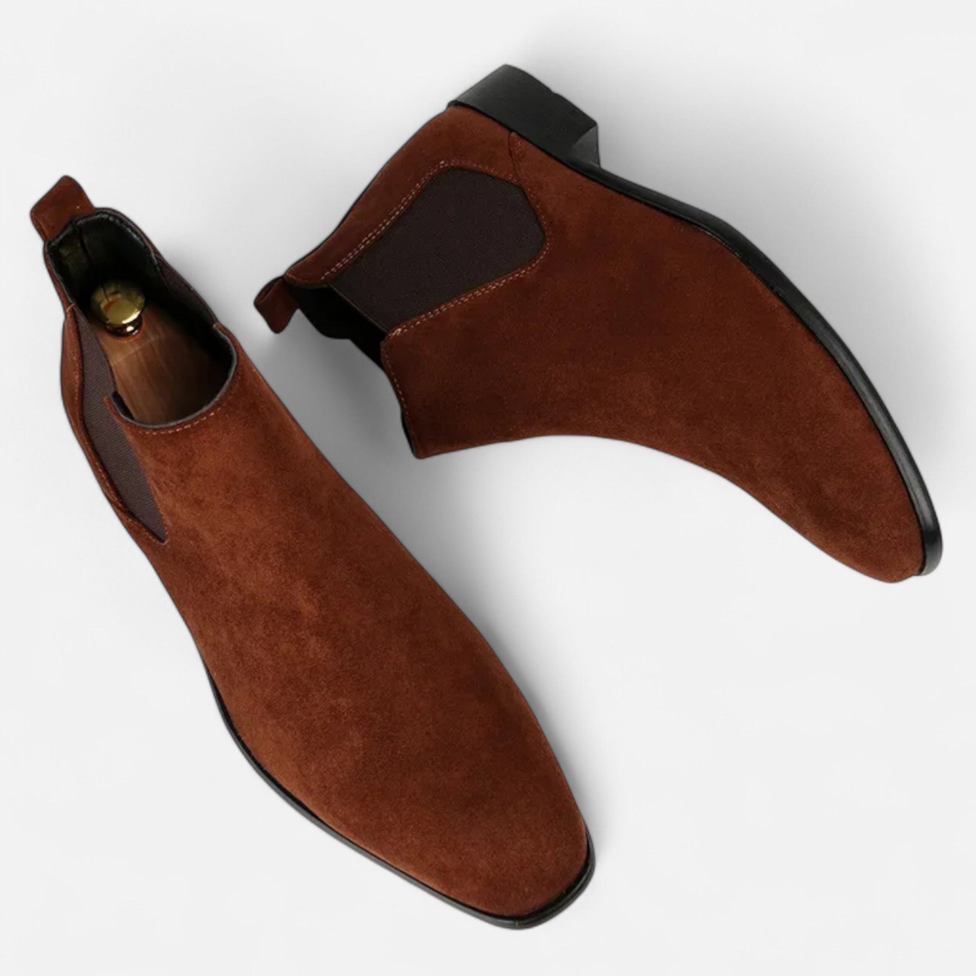 Men’s Timeless Sleek Square-Toe Fashion Chelsea Boots