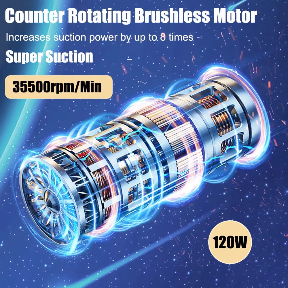 Handheld Car Vacuum Cleaner Powerful Compact Auto Cleaning Tool - Image 7