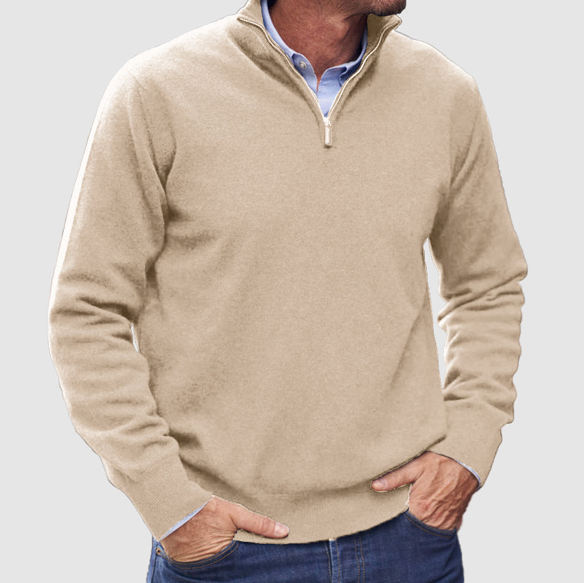 Men’s Versatile Zip Up Fashion Sweater