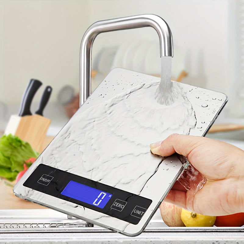 Digital Kitchen Scale 15kg Rechargeable Waterproof Precision Food Weighing