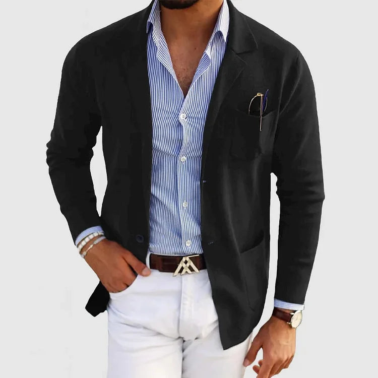 Men’s Timeless Modern Business Knitted Blazer
