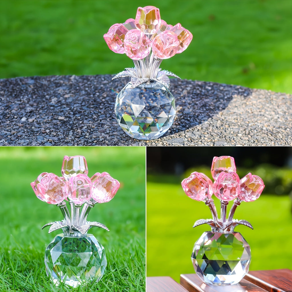 Skorter | Eternal Crystal Artificial Rose Bouquet – Everlasting Romantic Gift for Valentine’s Day, Anniversaries, Christmas, Mother's or Father's Day - Image 2