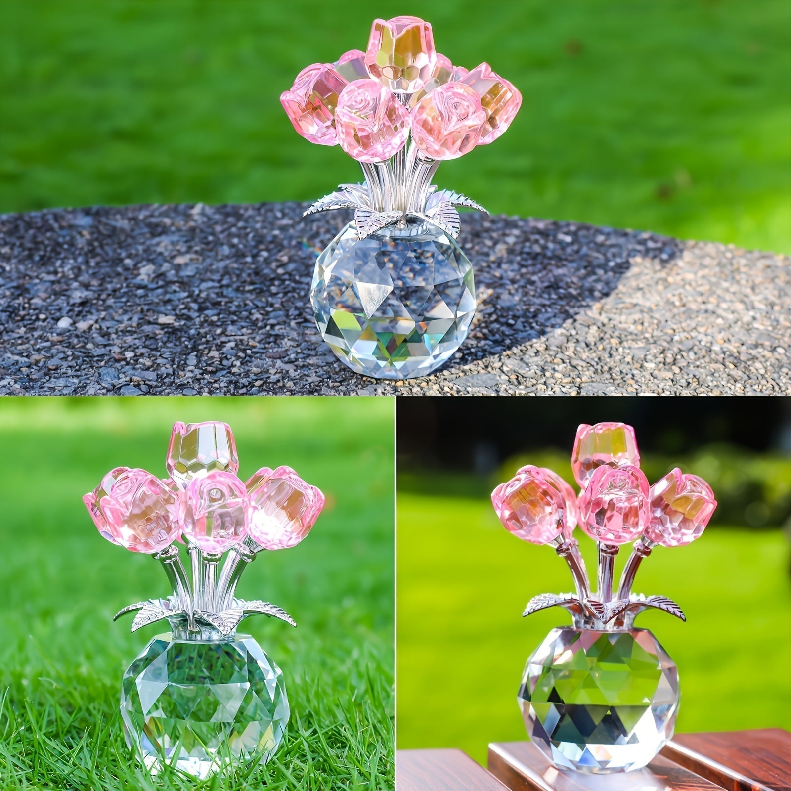 Skorter | Eternal Crystal Artificial Rose Bouquet – Everlasting Romantic Gift for Valentine’s Day, Anniversaries, Christmas, Mother's or Father's Day - Image 2