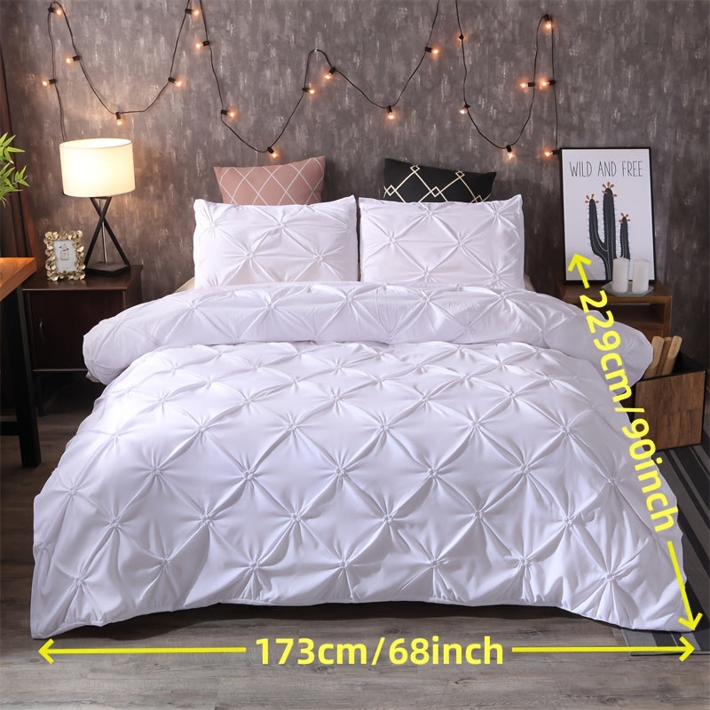 Duvet Cover Set | Quilted Texture | Breathable All-Season Comfort | Polyester - Image 31