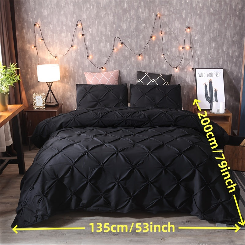 Duvet Cover Set | Quilted Texture | Breathable All-Season Comfort | Polyester - Image 16