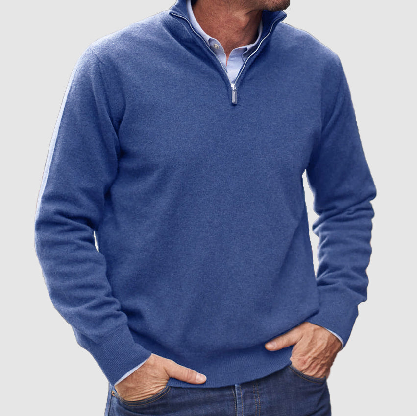Men’s Versatile Zip Up Fashion Sweater