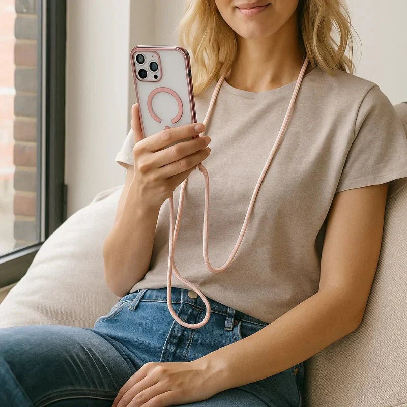 Skorter | CarryLink – Adjustable Phone Lanyard with Clear MagSafe Case - Image 2