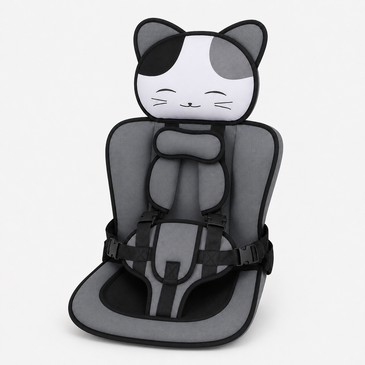 Cute Cat Kids Seat Cushion with Adjustable Straps